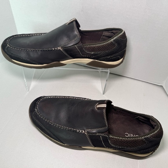 Vionic Orthaheel Technology Eli Slip On
Shoes Leather Brown Men 12 - Picture 2 of 7